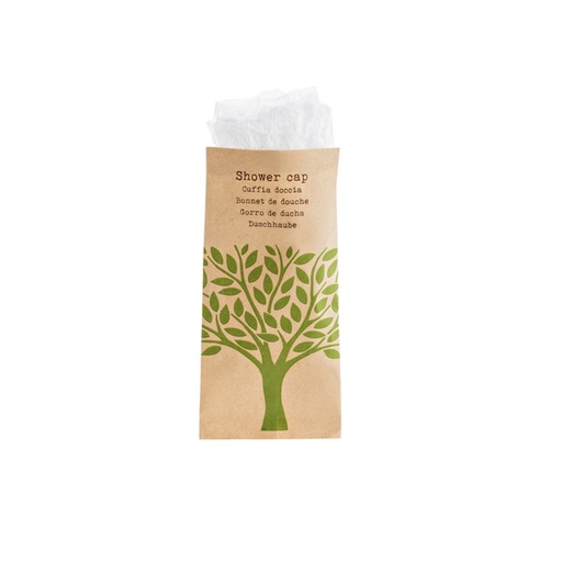 [D91643] Confezione da 50 cuffie doccia imbustate Linea Cortesia Natura