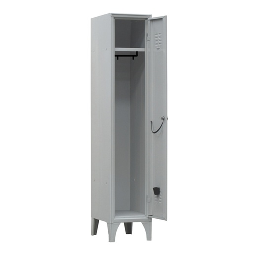 [D91648] Armadio spogliatoio in metallo a 1 VANO 35x35cm H180cm GRIGIO