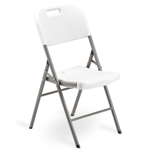 [D91680] Sedia pieghevole in HDPE bianco Horeca