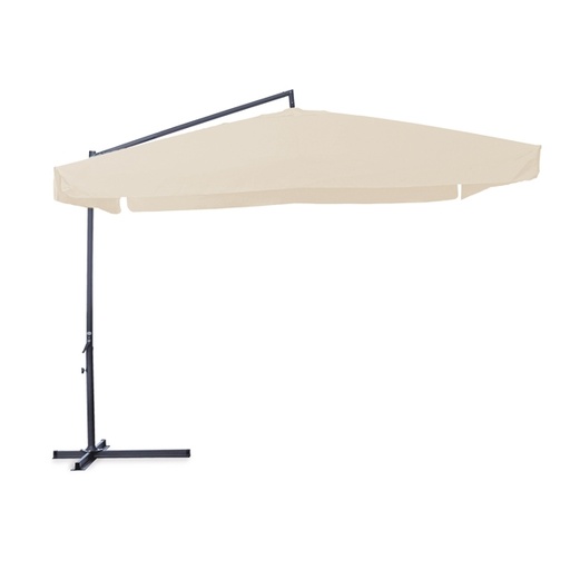 [D91706] Ombrellone quadro 3x3 con braccio latera