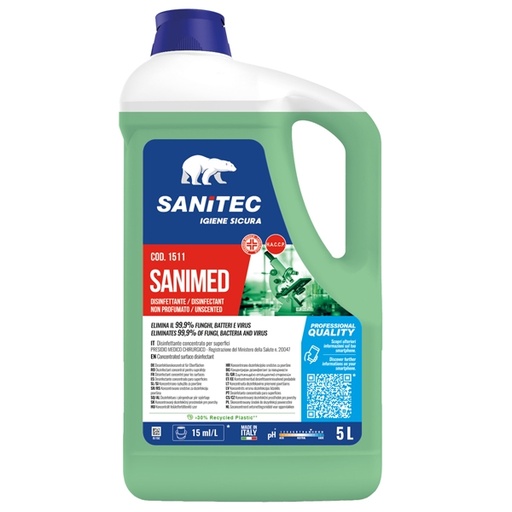 [D91758] Disinfettante concentrato Sanimed 5Lt Sanitec