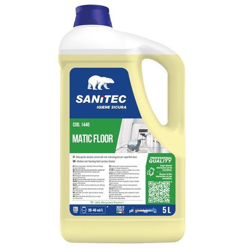 [D91763] Detergente alcalino universale Matic Floor 5,5kg Sanitec