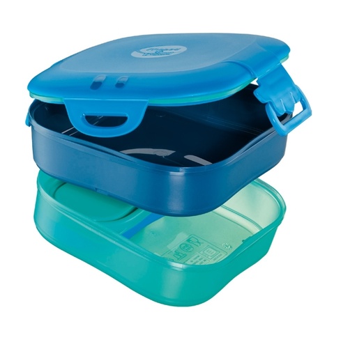 [D92080] Lunch Box 3 in 1 blu Picnik Concept Maped