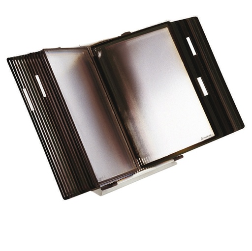 [D92180] Leggio antibatterico da tavolo + 10 buste f.to A4 nero Tarifold
