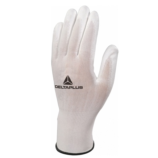 [D92224] Guanto antistatico in poliestere/carbonio VE702PESD Tg.08 col. bianco