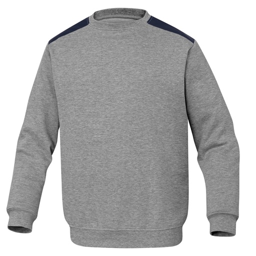[D92261] Felpa Sportiva Olino in pile Tg. L grigio