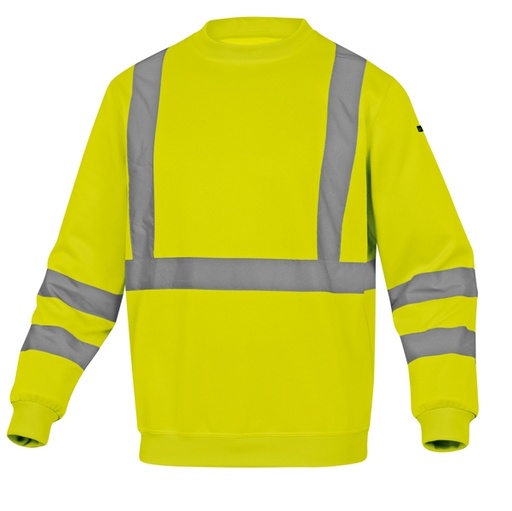 [D92267] Felpa sportiva Astral alta visibilita'Tg. M giallo fluo