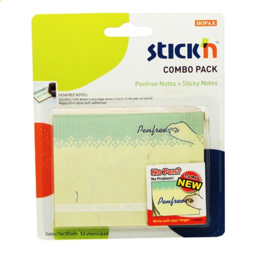 [050010] MEMO TAK mm. 76x101 Fg.50 + 3 PENFREE