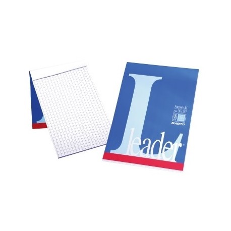 [050076] BLOCCO NOTES LEADER A4 Gr.80 Fg.90 mm.10