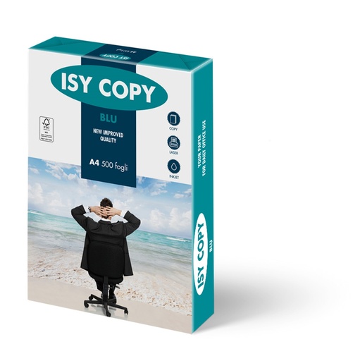 [070053] Carta Fotocopie ISY COPY A4 Gr.75 Fg.500 CIE 164