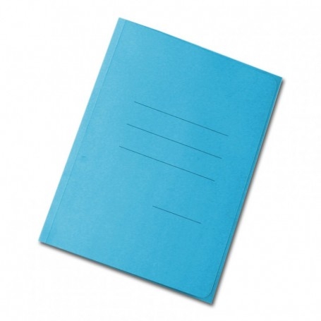 [090040AZ] CARTELLINA 3 LEMBI ZAFFIRO PZ.50 AZZURRO