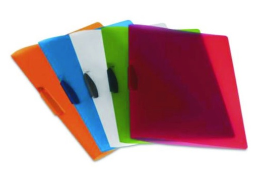 [100088] Cartellina CLIPPER con CHIUSURA GIREVOLE colore semitrasparente