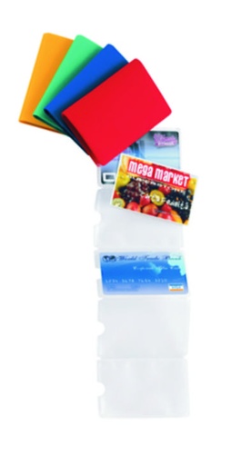 [120185] CARD 6 POSTI COLORI ASSORTITI
