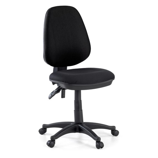 [170008SB] Poltrona Operativa BASIC senza BRACCIOLI ed ELEVAZIONE GAS similpelle Nero