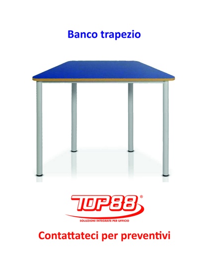 [170111] BANCO TRAPEZIO - DIM.100X50X50X50XH.65/70/74/76 - VARI COLORI