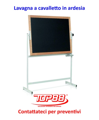 [170120] LAVAGNA A CAVALLETTO IN ARDESIA  - DIM.130X50X180H.