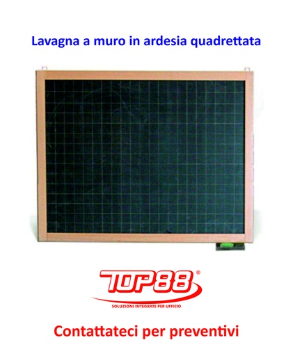 [170126] LAVAGNA A MURO IN ARDESIA QUADRETTATA - DIM.120X90