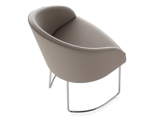 [170904] POLTRONCINA KAMEO D SLITTA CROMATA MONOCOLORE