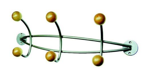 [171111] APPENDIABITI A MURO 6 POMELLI LEGNO 2823