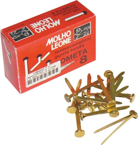 [180077] Fermacampioni in Ottone N.8 34mm