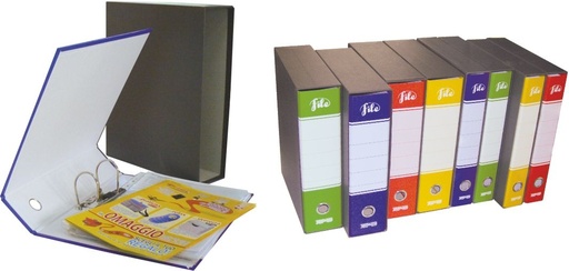 [330020] REGISTRATORE CON CUSTODIA TOP88 PROT. CM8 GIALLO