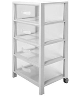 [470843] BF Cassettiera FUTURA 4 cassetti Bianco