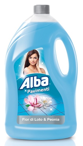 [481318LOPE] Detergente Profumato ALBA PAVIMENTI Lt.4 -  Fior di Loto e Peonia