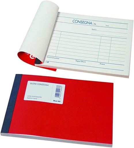 [500011] BUONI CONSEGNA 12x17 cm. da 50x2 copie chimiche