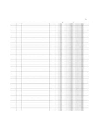 [500026] LIBRO INVENTARI REGISTRO 50 PAGINE - 31X21 CM