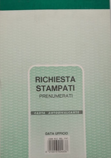 [500069] RICHIESTA STAMPATI PRENUMERATI BLOCCO 1220RIC