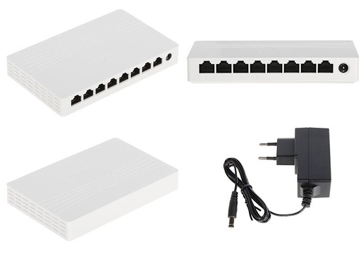 [520038] SWITCH HIKVISION 10/100/1000 8 PORTE DESKTOP