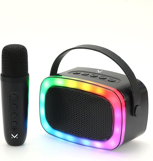 [520278E] SPEAKER+MICROFONO WIRELESS MAJESTIC KARA-OK RGB