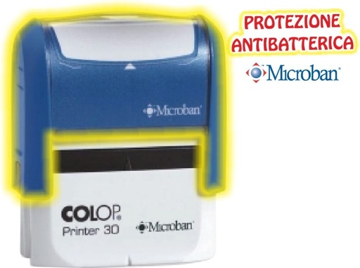 [540184] TIMBRO PERSONALIZZATO COLOP  COLOP MICROBAN 30 18X47