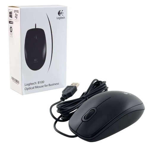 [860470] MOUSE LOGITECH B100 OPTICAL OTTICO con filo USB