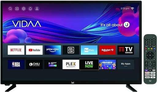 [930107A] TV LED MAJESTIC  32" HD READY SMART TV DVB-T2/C/S2