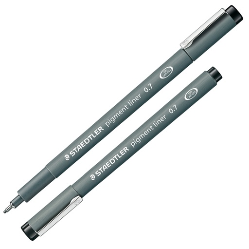 [D25016] Pennarello Pigment Liner 308 nero 0,7mm Staedtler