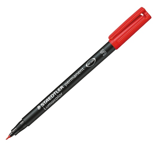 [D25074] PENNARELLO LUMOCOLOR PERMANENT 313 SF 0.4MM ROSSO