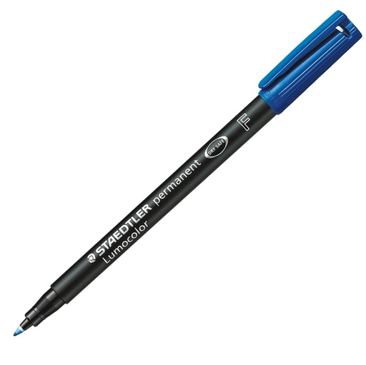 [D25083] PENNARELLO LUMOCOLOR PERMANENT 318 F 0.6 BLU