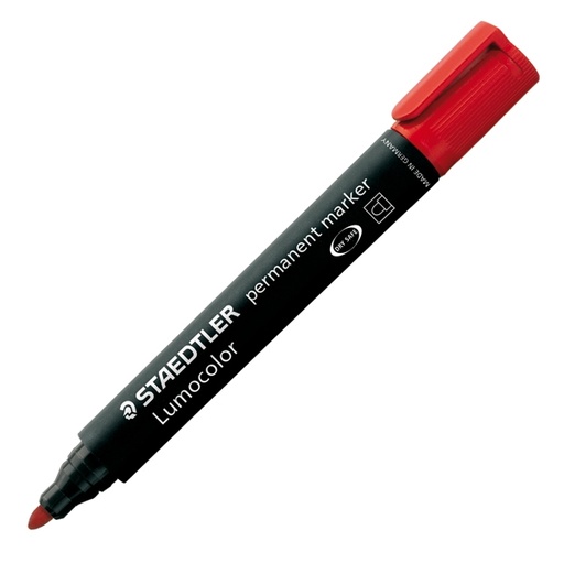 [D25118] MARCATORE LUMOCOLOR PERMANENT 352 ROSSO P.TONDA STAEDTLER