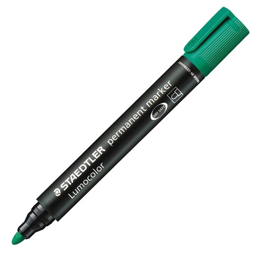 [D25121] MARCATORE LUMOCOLOR PERMANENT 352 VERDE P.TONDA STAEDTLER