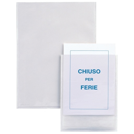[D25274] 5 BUSTE AUTOADESIVE IESTI A4 21X29,7CM TRASPARENTI