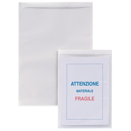[D25281] 5 BUSTE AUTOADESIVE IESTI STRIP 15X21CM TRASPARENTI