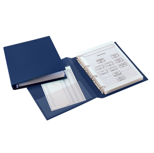 [D25404] Raccoglitore SANREMO 2000 25 C 4D blu 22x30cm SEI ROTA