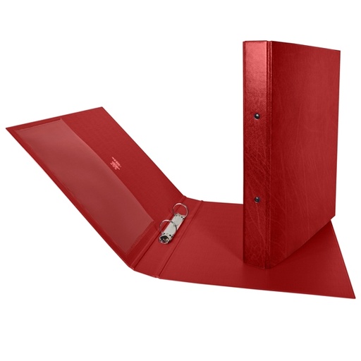[D25443] Raccoglitore STELVIO 25 A4 2R rosso 22x30cm SEI ROTA
