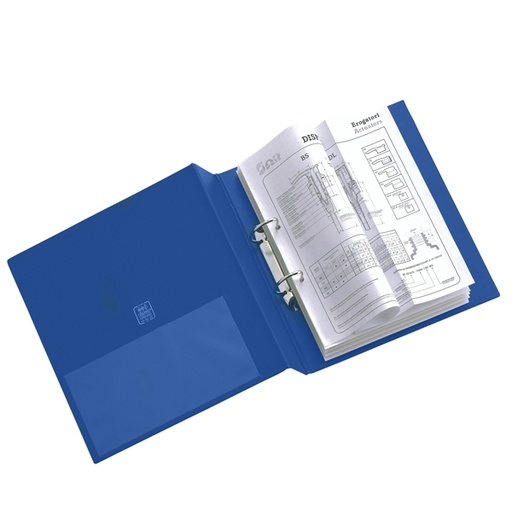 [D25447] Raccoglitore STELVIO 40 A4 2D blu 22x30cm SEI ROTA