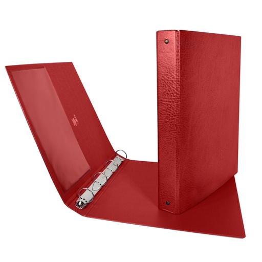 [D25469] Raccoglitore STELVIO 25 A4 4R rosso 22x30cm SEI ROTA
