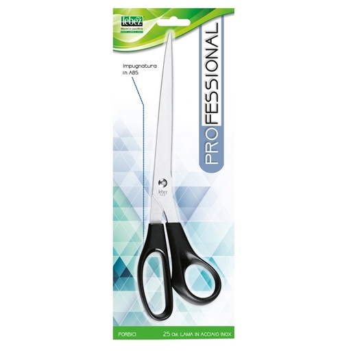 [D25806] Forbici 4334 25cm lama acciaio inox impug.asimmetrica LEBEZ