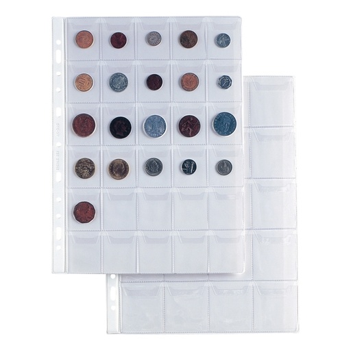[D26061] 10 BUSTE FORATA PORTA 30 MONETE ERCOLE 21X29,7 30S SEI ROTA
