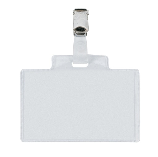 [D26109] 100 portanome Pass 3E 9,5x6cm c/clip in metallo Sei Rota