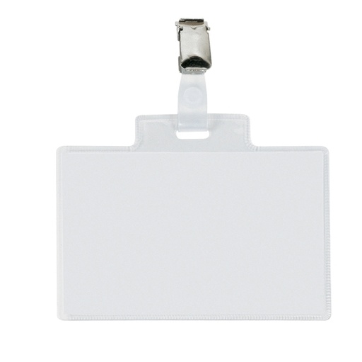 [D26110] 100 portanome Pass 4E 11x7cm c/clip in metallo Sei Rota